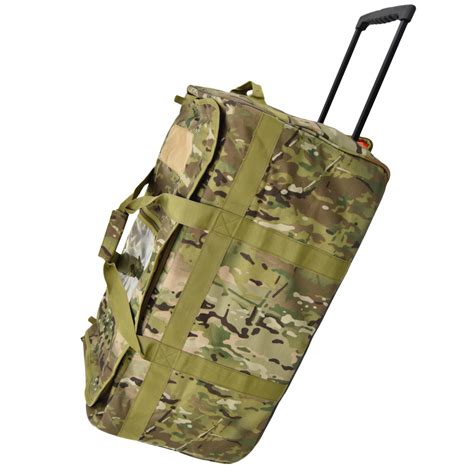 military grade rolling duffle bag.